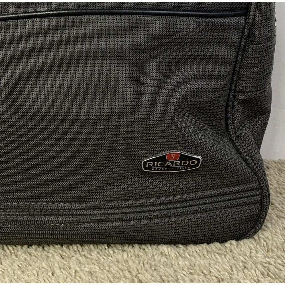 RICARDO Beverly Hills‎ Carry-On Suitcase Satchel Bag Weekender Travel Dark Gray